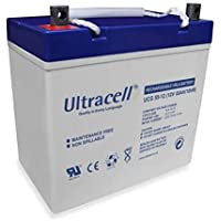 Los mejores  - Batería estanca Gel Ciclo Profundo 55Ah 12V ULTRACELL Energía Solar